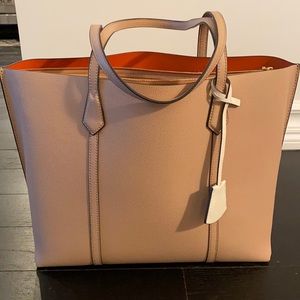 Gentle used Perry Triple Compartment Leather Tote